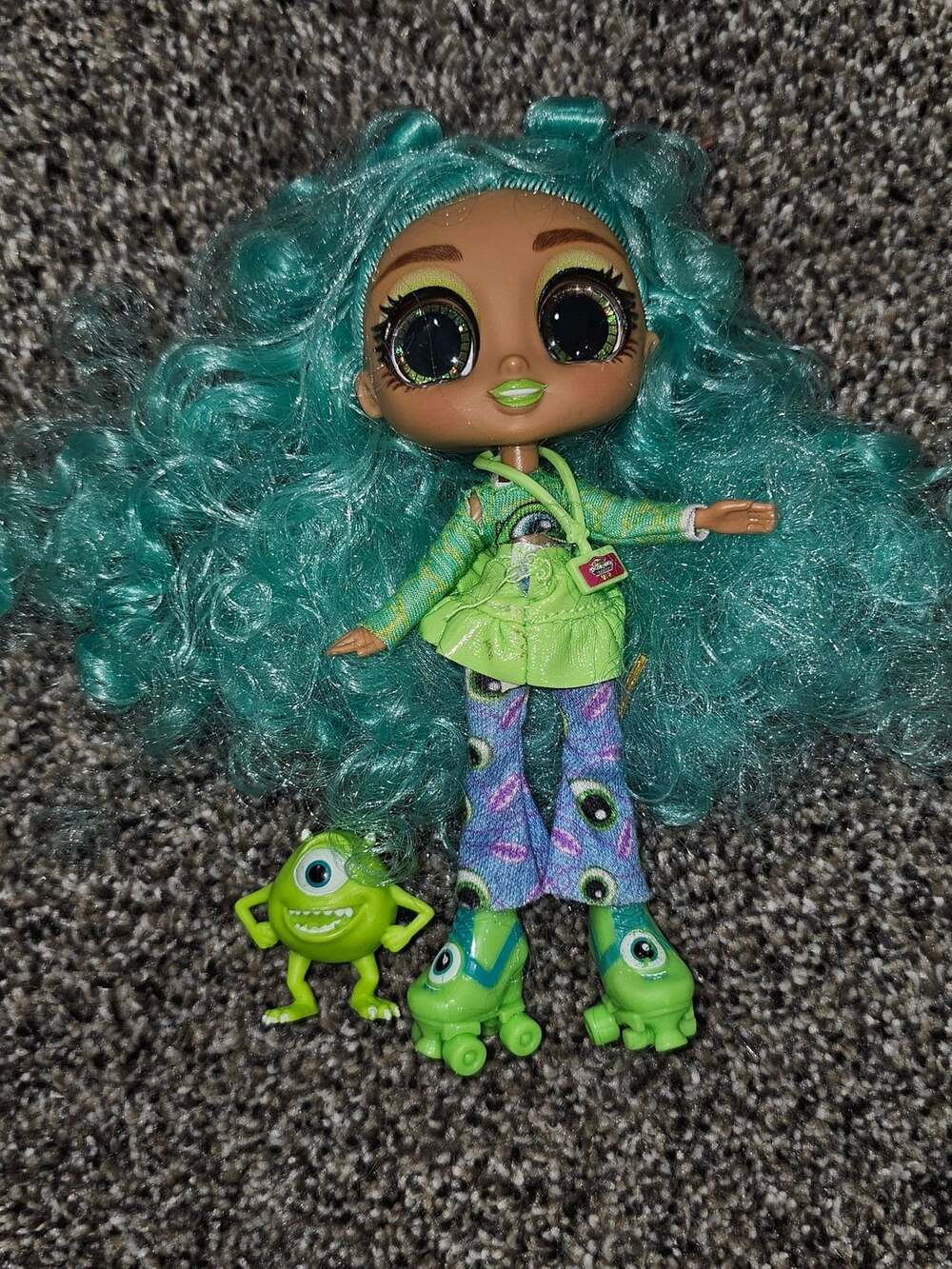 Disney Doorables Adoorbs Lizzie Mike Wazowski Doll